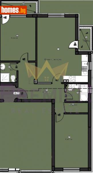 Тристаен, 100m² - Жк. Изгрев, Варна - Апартамент за продажба - ИМОТИ ПРЕМИЕР - 29506090