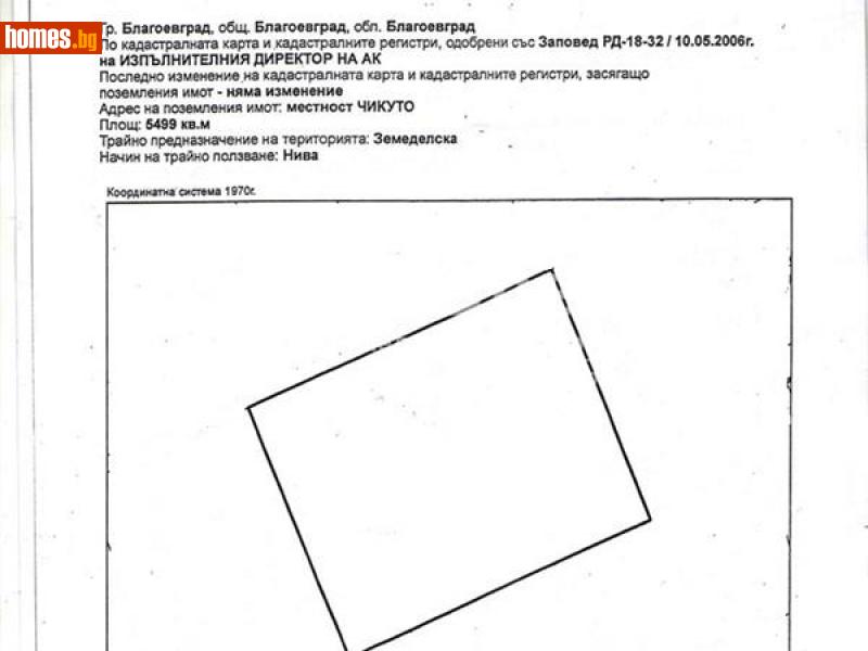 Земеделска земя, 5499m² -  Втора Промишлена Зона, Благоевград - Земя за продажба - АДРЕС НЕДВИЖИМИ ИМОТИ - 30505295