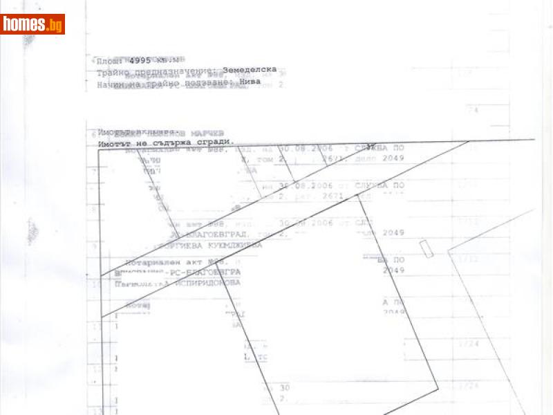 Земеделска земя, 4995m² -  Втора Промишлена Зона, Благоевград - Земя за продажба - АДРЕС НЕДВИЖИМИ ИМОТИ - 33643820