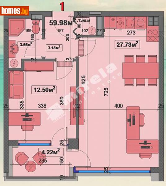 Двустаен, 73m² - Жк. Чайка, Варна - Апартамент за продажба - МИРЕЛА - 77091887