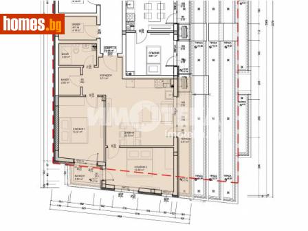 Тристаен, 104m² - Апартамент за продажба - 80118727