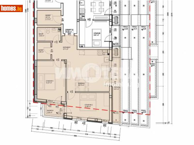 Тристаен, 104m² - Жк. Левски, Варна - Апартамент за продажба - ИМОТЕКА АД - 80118727