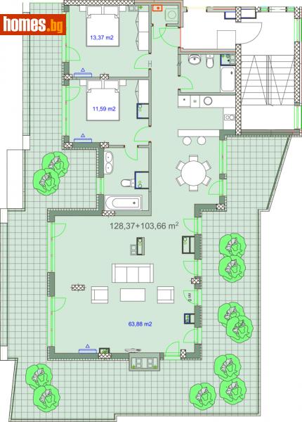 Тристаен, 268m² - Кв. Кръстова Вада, София - Апартамент за продажба - MAX AMBITIONS - 80331181