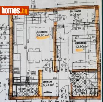 Двустаен, 59m² - Апартамент за продажба - 83994256