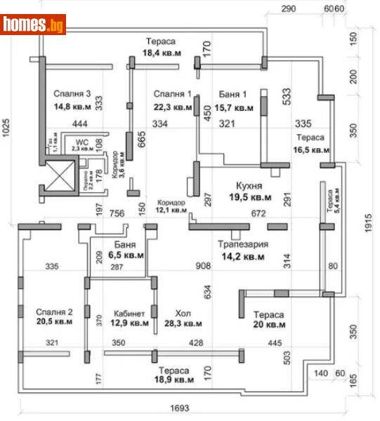 Четиристаен, 317m² - Кв. Витоша, София - Апартамент за продажба - Азмар имоти - 84427230