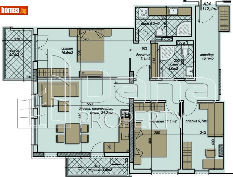Четиристаен, 133m² - Кв. Бриз, Варна - Апартамент за продажба - Дана Пропърти - 93570059