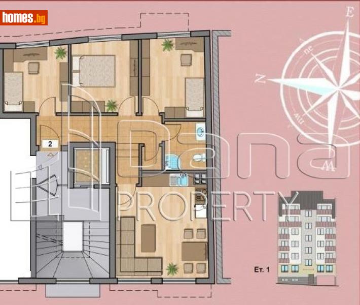 Четиристаен, 85m² -  Идеален Център, Варна - Апартамент за продажба - Дана Пропърти - 93570143
