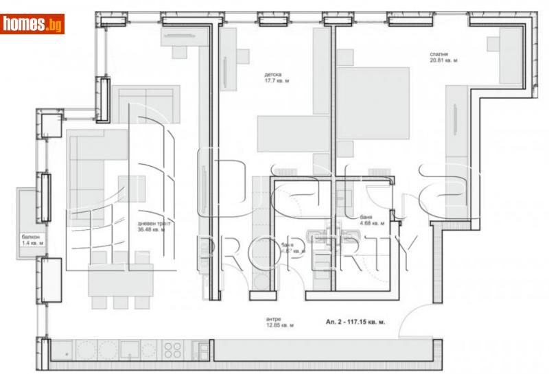 Тристаен, 136m² -  Гръцки квартал, Варна - Апартамент за продажба - Дана Пропърти - 93570222
