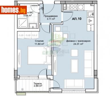 Двустаен, 69m² - Апартамент за продажба - 93609585
