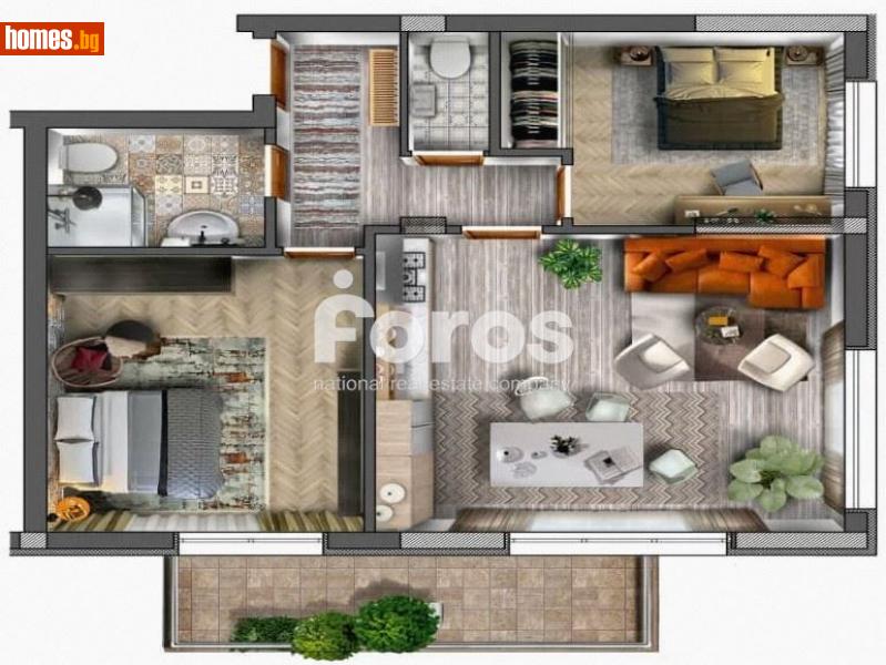 Тристаен, 91m² - Жк. Изгрев, Варна - Апартамент за продажба - ФОРОС ВАРНА - 93646906
