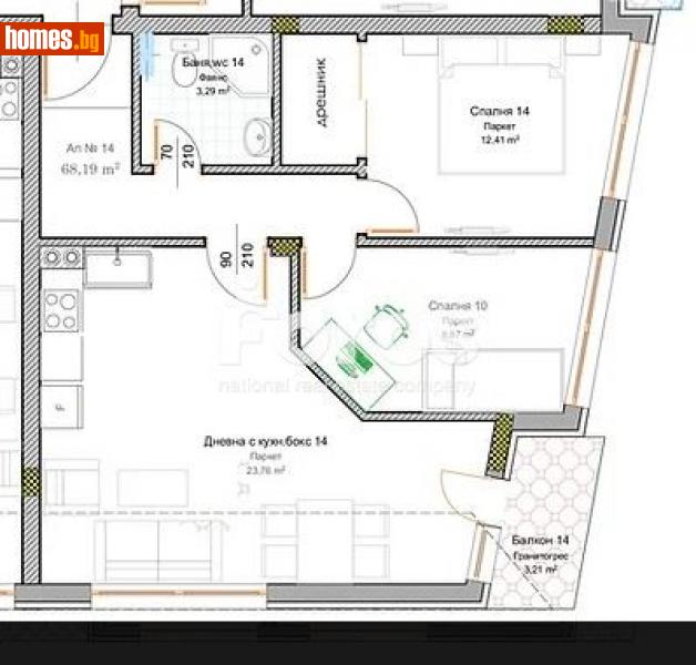 Тристаен, 83m² - Жк. Левски, Варна - Апартамент за продажба - ФОРОС ВАРНА - 93647000