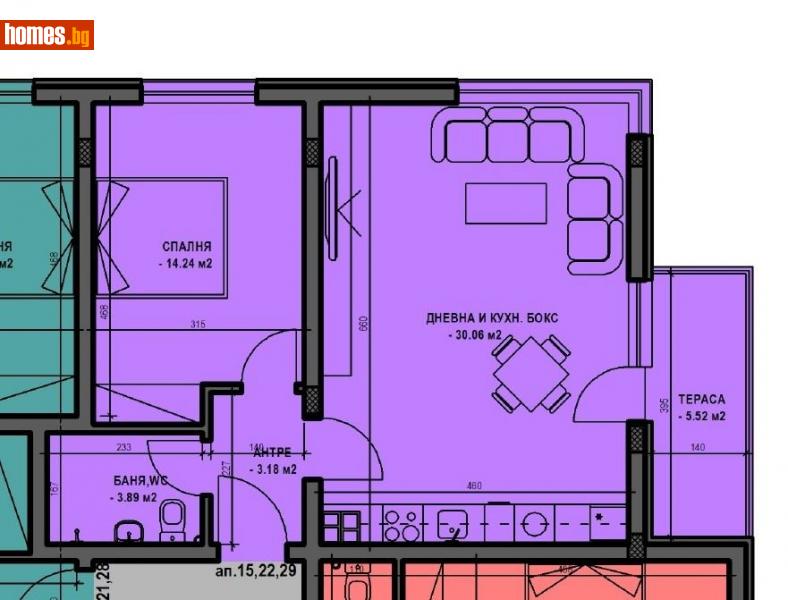 Двустаен, 83m² - Кв. Остромила, Пловдив - Апартамент за продажба - Римекс Имоти - 96894366