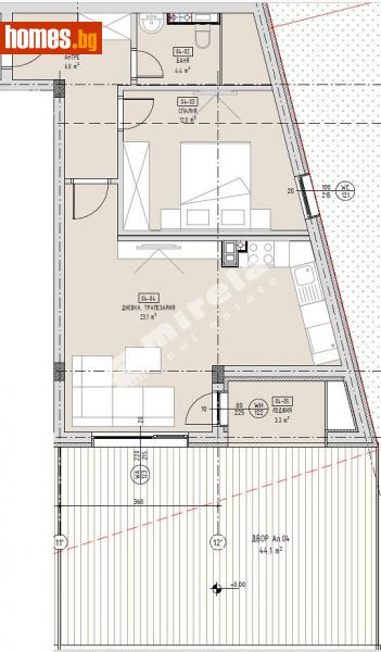 Двустаен, 74m² - Кв. Малинова Долина, София - Апартамент за продажба - МИРЕЛА - 96915801