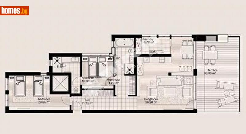 Тристаен, 136m² - Гр.Свети Влас, Несебър - Апартамент за продажба - МИРЕЛА - 97246592