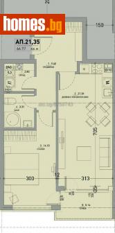 Двустаен, 79m² - Апартамент за продажба - 99025461