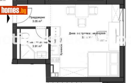 Едностаен, 45m² - Апартамент за продажба - 99264951