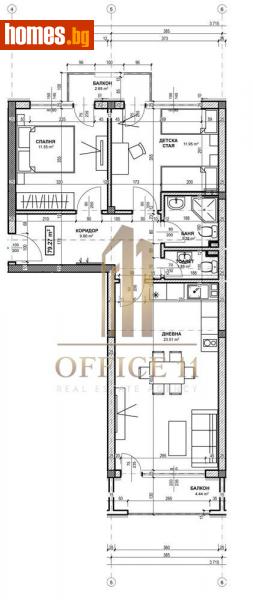 Тристаен, 77m² - Кв. Виница, Варна - Апартамент за продажба - Офис 11 - 99940718