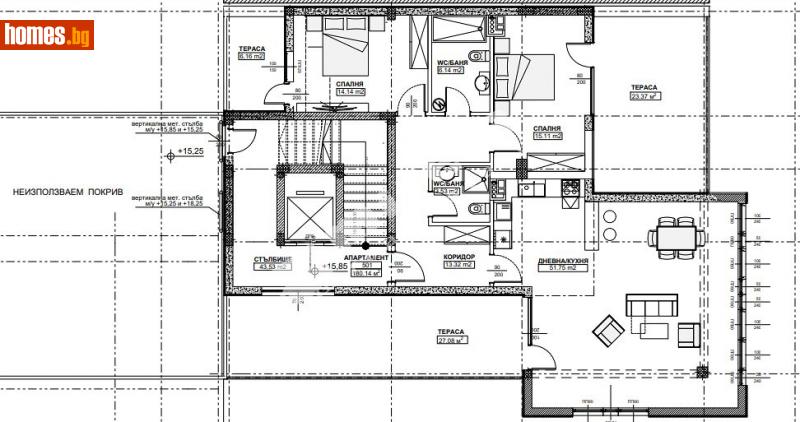 Тристаен, 210m² - Жк. Дианабад, София - Апартамент за продажба - МИРЕЛА - 100307370