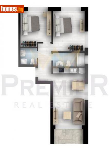 Тристаен, 87m² - К.к.Св.Константин и Елена, Варна - Апартамент за продажба - ИМОТИ ПРЕМИЕР - 100595649