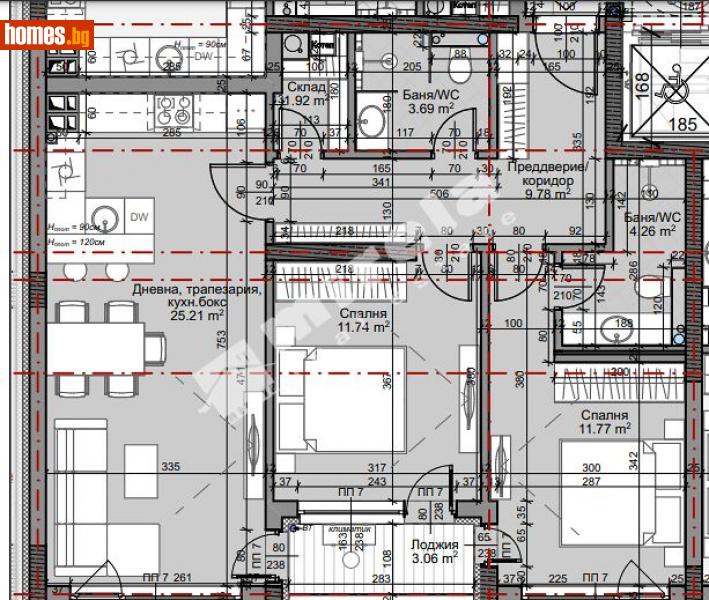 Тристаен, 99m² - Жк. Младост 4, София - Апартамент за продажба - МИРЕЛА - 106030381