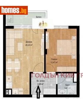 Двустаен, 68m² - Апартамент за продажба - 107223882