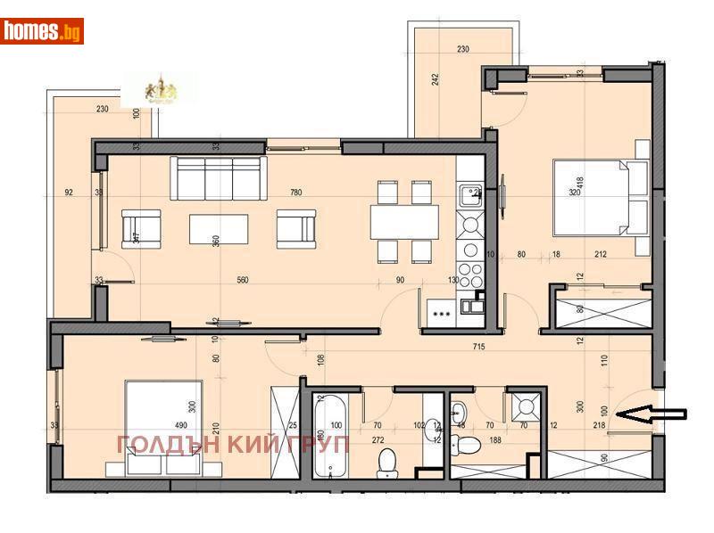 Тристаен, 125m² -  Студентски Град, София - Апартамент за продажба - Golden Key  - 107223894