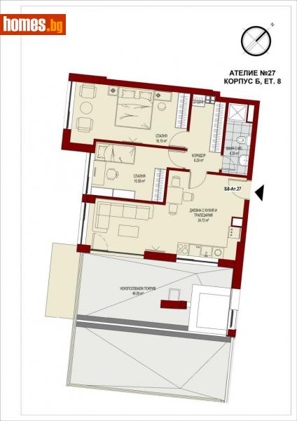 Тристаен, 134m² -  Център, София - Апартамент за продажба - Golden Key  - 107224190