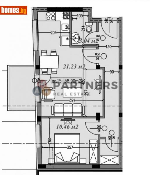 Двустаен, 69m² - Жк. Трошево, Варна - Апартамент за продажба - MAX PARTNERS - 107231511