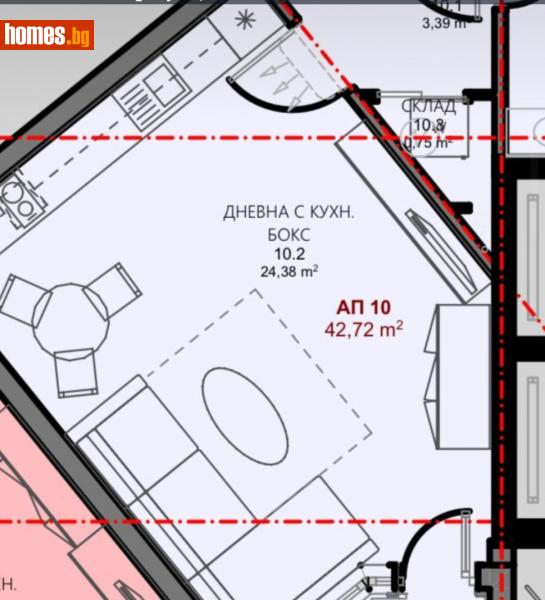 Едностаен, 42m² - Гр.Поморие, Бургас - Апартамент за продажба - AМАРИСС ИМОТИ - 107884479