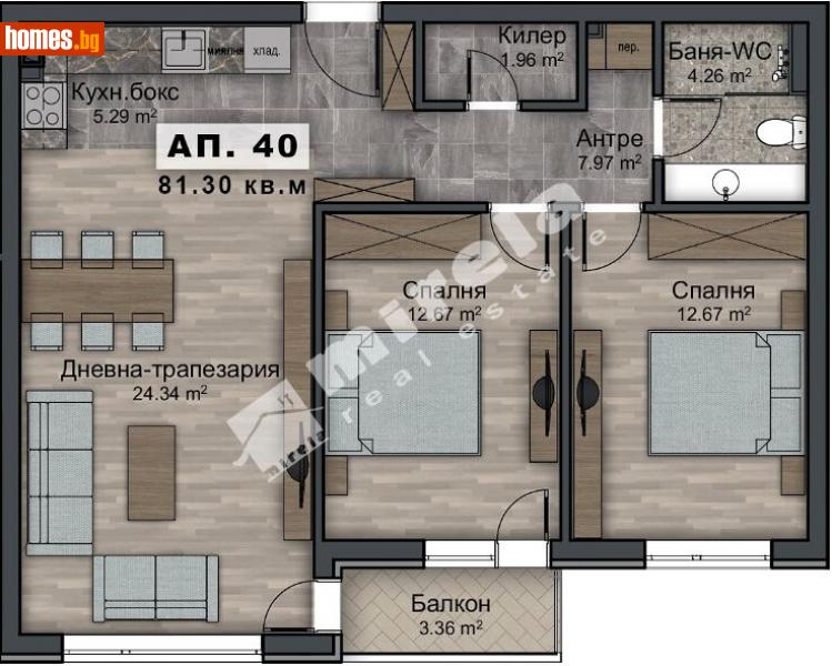 Тристаен, 91m² - Жк. Овча Купел 2, София - Апартамент за продажба - МИРЕЛА - 107894797