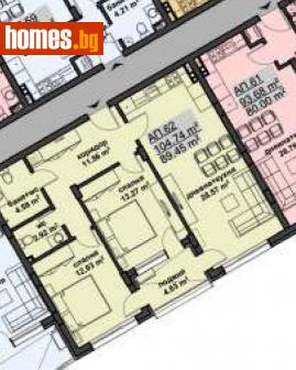 Тристаен, 104m² - Апартамент за продажба - 108124050