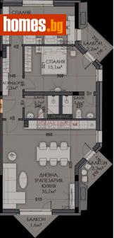 Тристаен, 111m² - Апартамент за продажба - 108164758