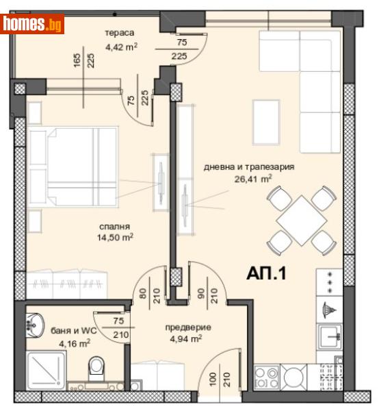 Двустаен, 79m² - Кв. Кършияка, Пловдив - Апартамент за продажба - ЛИДЕР А - 108200126