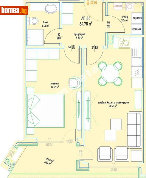Тристаен, 131m² - Кв. Малинова Долина, София - Апартамент за продажба - МИРЕЛА - 108507174