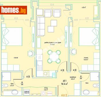 Тристаен, 119m² - Апартамент за продажба - 108507212