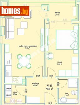 Двустаен, 85m² - Апартамент за продажба - 108507283