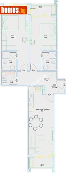 Тристаен, 137m² - Кв. Малинова Долина, София - Апартамент за продажба - МИРЕЛА - 108507440
