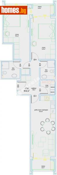 Тристаен, 123m² - Кв. Малинова Долина, София - Апартамент за продажба - МИРЕЛА - 108507455