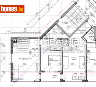 Тристаен, 118m² - Апартамент за продажба - 108910338