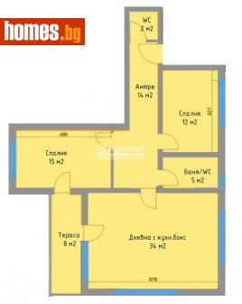 Тристаен, 128m² - Апартамент за продажба - 108953663