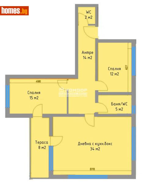 Тристаен, 128m² - Кв. Коматево, Пловдив - Апартамент за продажба - КОНДОР НЕДВИЖИМИ ИМОТИ - 108953663