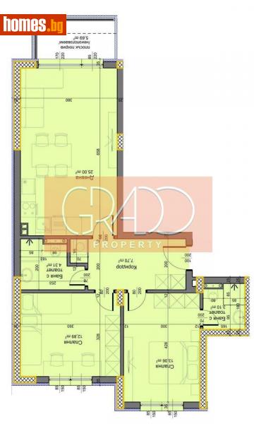 Тристаен, 92m² - Кв. Виница, Варна - Апартамент за продажба - Grado Property - 109470829