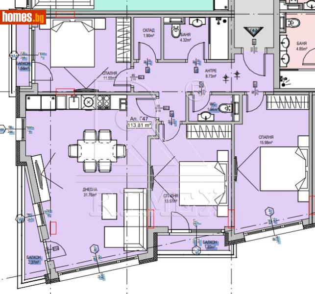 Четиристаен, 131m² - Кв. Манастирски Ливади, София - Апартамент за продажба - Римекс Имоти - 109510386