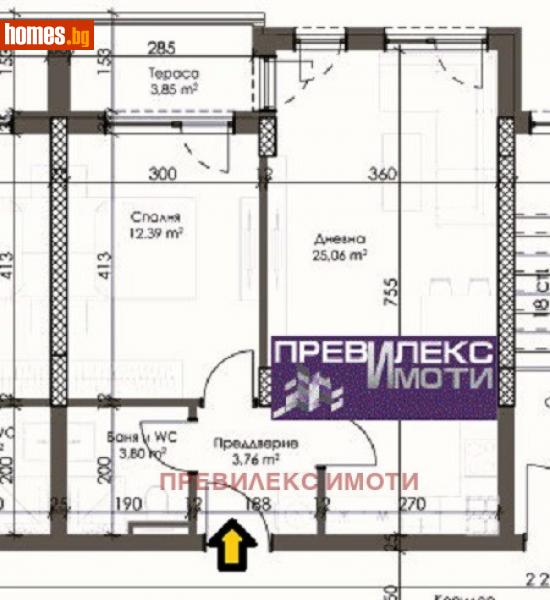 Двустаен, 67m² - Жк. Тракия, Пловдив - Апартамент за продажба - Превилекс имоти ЕООД - 109566853