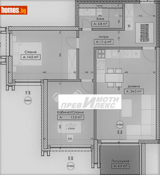 Тристаен, 103m² - Кв. Кършияка, Пловдив - Апартамент за продажба - Превилекс имоти ЕООД - 109568043