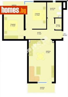 Тристаен, 105m² - Апартамент за продажба - 109584246