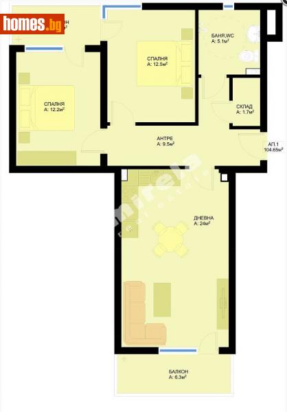 Тристаен, 105m² - Жк. Победа, Варна - Апартамент за продажба - МИРЕЛА - 109584246
