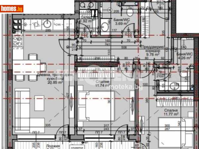 Тристаен, 99m² - Жк. Младост 4, София - Апартамент за продажба - ИМОТЕКА АД - 109696775