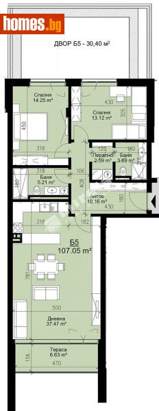 Тристаен, 123m² - Кв. Бриз, Варна - Апартамент за продажба - МИРЕЛА - 109940887