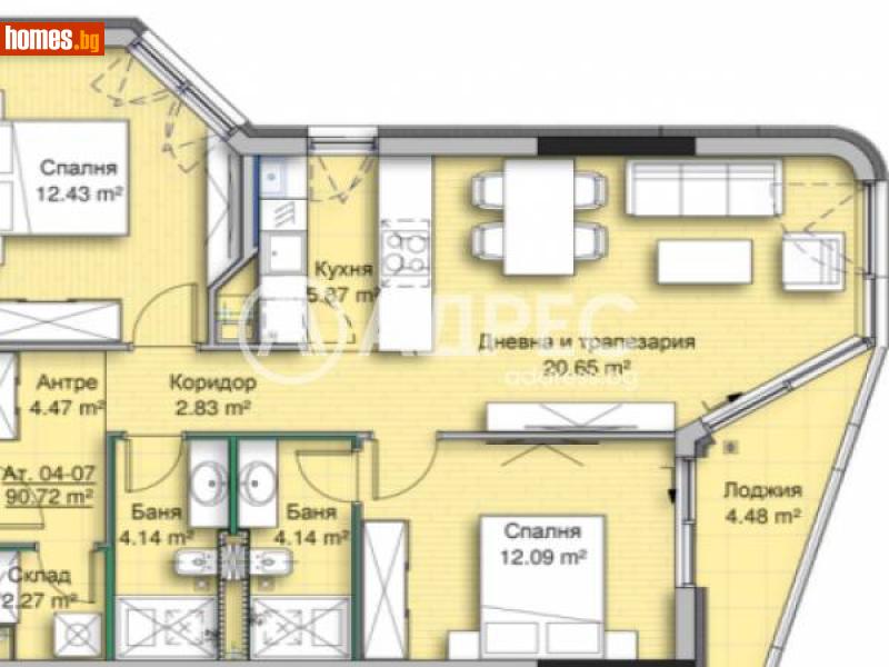 Тристаен, 110m² - Кв. Кръстова Вада, София - Апартамент за продажба - АДРЕС НЕДВИЖИМИ ИМОТИ - 110086624